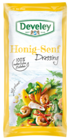 Honig-Senf Dressing im Portionsbeutel, 75ml zum mitnehmen, passt zu Ofenkartoffel, Salat und Grillgemüse, vegetarisch, glutenfrei