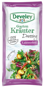 Gartekräuter laktosefrei Dressing im Portionsbeutel, 75ml zum mitnehmen, passt zu Ofenkartoffeln Salat und Grillgemüse, vegetarisch, glutenfrei, laktosefrei