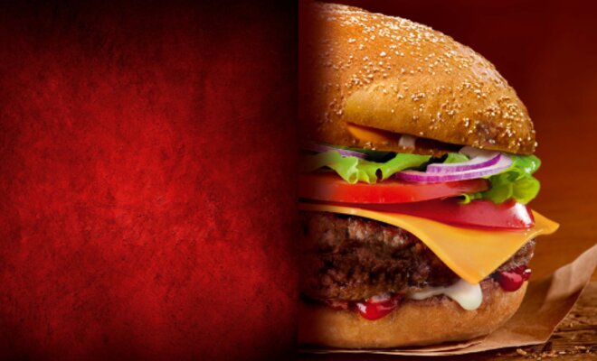 Burger, Our Original, Hamburger, Baconburger, Ketchup, Mayonnaise, Curry Ketchup