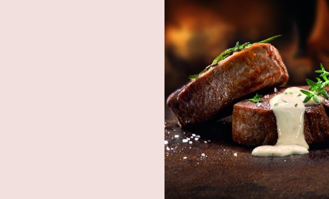 Steak als Rezeptvorschlag für die White BBQ Sauce 