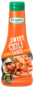 Die Sweet Chili Sauce von Develey ist süß und pikant und passt perfekt zu Grillgemüse,  Ofenkartoffel und Geflügel, Squeeze, 250ml, grillsoße, vegan. vegetarisch
