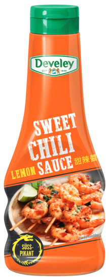 Die Sweet Chili Sauce von Develey ist süß und pikant und passt perfekt zu Grillgemüse,  Ofenkartoffel und Geflügel, Squeeze, 250ml, grillsoße, vegan. vegetarisch