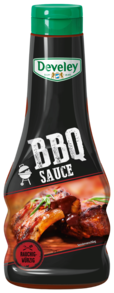 Die BBQ Sauce von Develey ist rauchig würzig und passt perfekt zu Burger, Steak und Geflügel, Squeeze, 250ml, grillsoße, vegan. vegetarisch