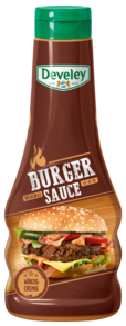 Die Burger Sauce von Develey ist fruchtig würzig und passt perfekt zu Wurst,  Burger und Steak, Squeeze, 250ml, grillsoße vegetarisch, Big Mac Soße,