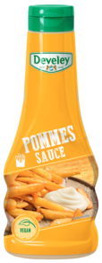 Die Pommes Sauce von Develey ist vegan und passt perfekt zu Pommes, Grillgemüse und Ofenkartoffel, Squeeze, 250ml, grillsoße, vegan,  vegetarisch