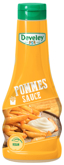 Die Pommes Sauce von Develey ist vegan und passt perfekt zu Pommes, Grillgemüse und Ofenkartoffel, Squeeze, 250ml, grillsoße, vegan,  vegetarisch