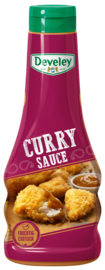 Die Curry Sauce von Develey ist würzig scharf und passt perfekt zu Geflügel, Grillgemüse und Ofenkartoffel, Squeeze, 250ml, grillsoße, vegan,  vegetarisch