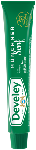 Münchner Senf in der 100ml Tube von Develey, Herzhaft & körnig, klimaneutral, vegan, vegetarisch