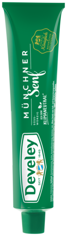 Münchner Senf in der 200ml Tube von Develey, Herzhaft & körnig, klimaneutral, vegan, vegetarisch
