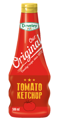 Tomaten Ketchup von Develey: Our Original Tomato Ketchup in der 500ml PET Flasche