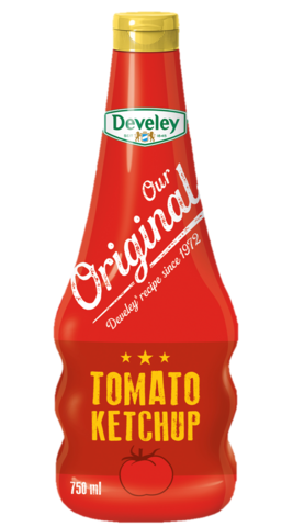 Tomaten Ketchup von Develey: Our Original Tomato Ketchup in der 750ml PET Flasche