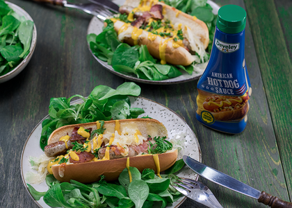 Rezept, Gericht von Develey: Hot Dog mit Hot Dog Sauce