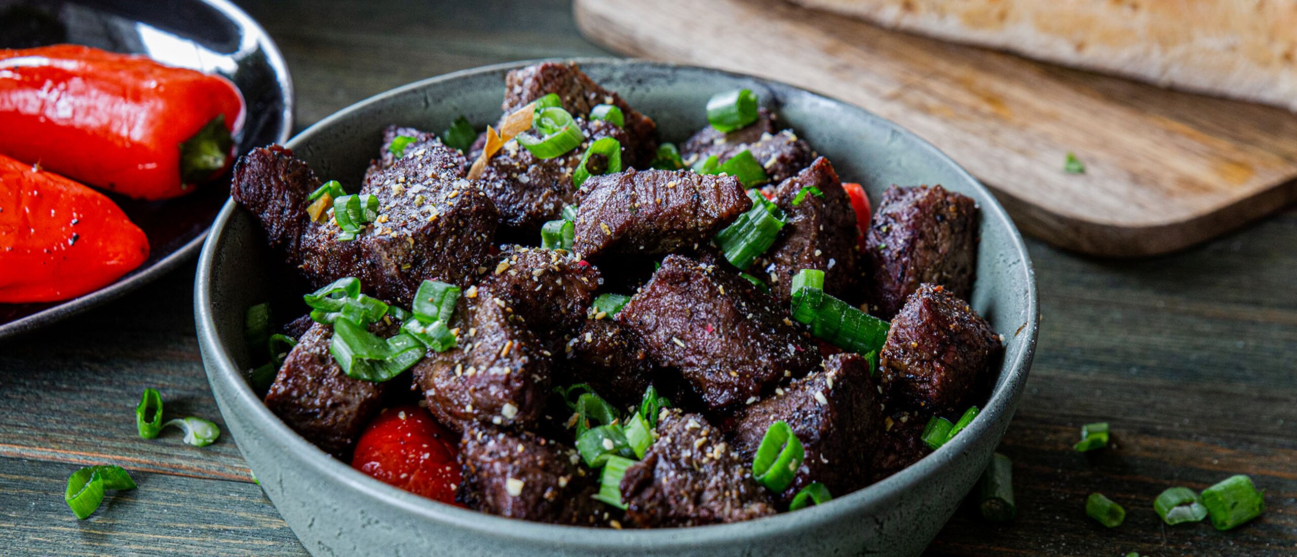 Rezept, Gericht von Develey: Steak Bites mit White BBQ Sauce