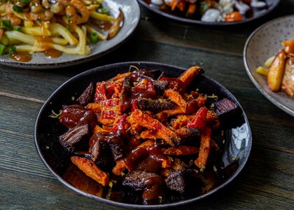 Rezept, Gericht von Develey: Red Bean Fries mit Red Bean Sauce